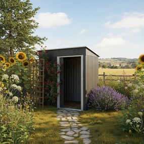 Záhradný domček na náradie M, 162x86x181cm, antracitová Jurhan