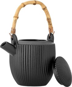 Čierna kameninová kanvica na čaj 850 ml Neri – Bloomingville