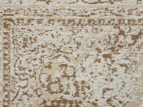 Bavlnený koberec 140 x 200 cm béžový ALMUS Beliani