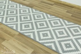 Protišmykový behúň Romby 19 - sivý - Výpredaj