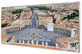 Nástenný panel  Rome Vatican square panorama 120x60 cm