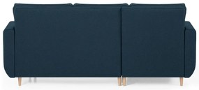 Rozkládací rohová sedací souprava DORIS Tmavomodrá