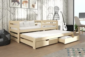 Detská posteľ 80 x 180 cm SIMO (s roštom a úl. priestorom) (borovica). Akcia -10%. Vlastná spoľahlivá doprava až k Vám domov. 1012996