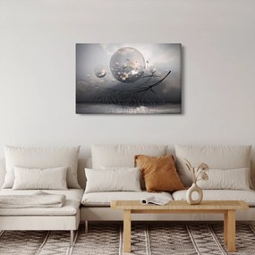 Obraz abstraktných gulí (90x60 cm)