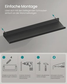 Sada dvoch nástenných políc LFS014BH01