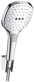 Hansgrohe Raindance Select E, sprchový set 120 3jet s hadicou 1600 mm, biela/chrómová, HAN-26720400