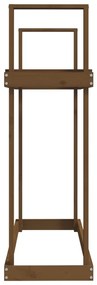 Stojan na palivové drevo medový 110x35x108,5cm masívna borovica