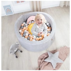 roba Loptičkový bazén, bronzový + Loptičky do bazéna, béžové, 100 kusov  (800011643)