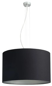 BARILLA SILVER | Lampa s textilným tienidlom v čierno-striebornej kombinácii Veľkosť: 40cm