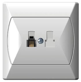 Telefónna zásuvka GPT-1A biela