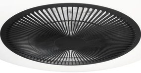 LED Stmievateľné stropné svietidlo s ventilátorom ARIA LED/38W/230V čierna/biela +DO