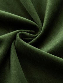 Zamatové zatemňovacie závesy Cesar tmavo zelené - 140 x 250 cm (2ks) - krúžky
