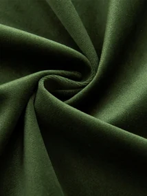 Zamatové zatemňovacie závesy Cesar tmavo zelené - 140 x 280 cm (2ks) - krúžky