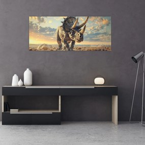 Obraz - Triceratops (120x50 cm)