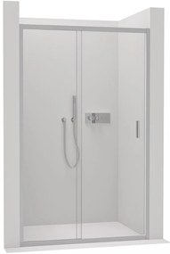 CERANO - Sprchové posuvné dvere Varone LINE Ľ/P - chróm, transparentné sklo - 130x195 cm, CER-CER-478075