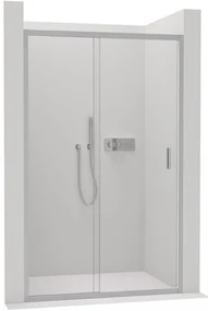 CERANO - Sprchové posuvné dvere Varone LINE Ľ/P - chróm, transparentné sklo - 130x195 cm, CER-CER-478075