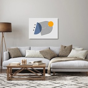 Sklenený obraz - Minimalistická abstrakcia N⁰2 (70x50 cm)