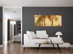 Obraz - Joseph Mallord William Turner, Mortlake Terrace, reprodukcia (120x50 cm)