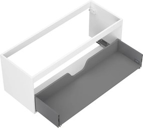 Mexen Box-A, závesná skrinka 120 cm, 1 zásuvka, biela matná, 91AX0-1200-470-1-01