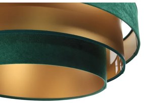 Luster na lanku TRINITI 1xE27/60W/230V zelená/zlatá