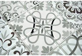 Sklenená mozaika CM Germany Crystal čierna/sivá 30x30 cm