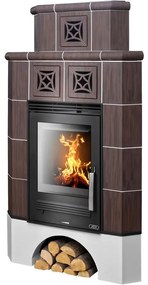 Krbové kachle Regina rohová caffe