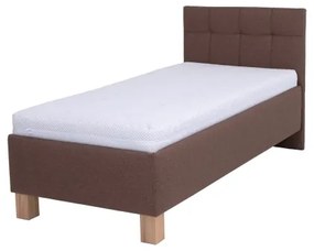 Čalúnená posteľ s matracom a úložným priestorom MARIA ONE 90x200 cm hnedá