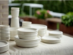 Krémovobiela porcelánová polievková miska 600 ml Eau – Zone