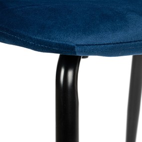 Čalúnená designová stolička ForChair III modrá