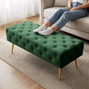 Taburetka MONACO fľaškovo zelená