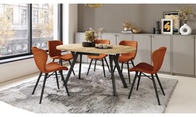 Jedálenský stôl ARTUR dub craft/čierna