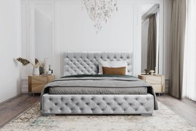 Moderná čalúnená posteľ FIGO EXTRA - Drevený rám,160x200