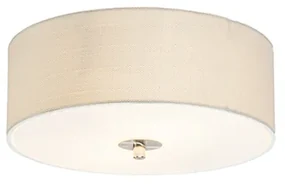 Rustikálne stropné svietidlo biele/krémové 30 cm - Drum Jute
