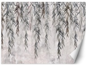 Gario Fototapeta Tropické rastliny v šedej farbe Materiál: Vliesová, Rozmery: 200 x 140 cm