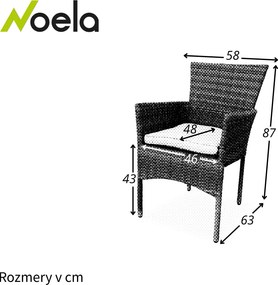 Noela Záhradné ratanové kreslo Bali PREMIUM