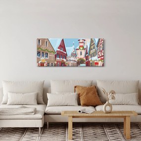 Obraz - Zimná ulička (120x50 cm)