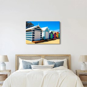 Obraz - Pláž Brighton, Melbourne, Austrália (90x60 cm)