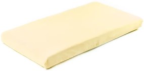 Sensillo Plachta do postieľky JERSEY Jednofarebná Farba: Žltá, Veľkosť: 120 x 60 cm