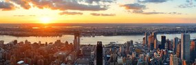 Obraz vtáčia perspektíva s pohľadom na New York