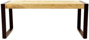 furniture-nabytek.cz - Konferenčný stolík kov a drevo mango 110x45x60