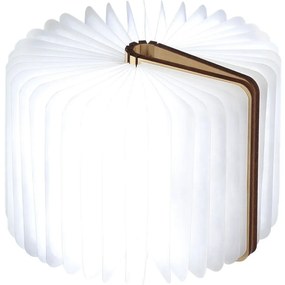 Svetlohnedá LED stolová lampa v tvare knihy z javorového dreva Gingko  Booklight | BIANO