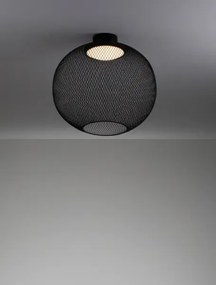 LED čierne moderné stropné svietidlo Kinetic 50