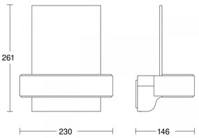 STEINEL 87579 - LED Domové číslo so senzorom L 820 SC LED/9,8W/230V IP44