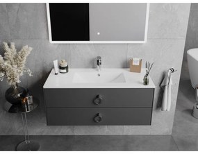 Mexen Atena, umývadlo na zapustenie do dosky 101 x 46 cm, biela lesklá, 25011000