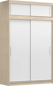 Šatníková skriňa VICTOR III 150 - dub sonoma/biela (viac variant)