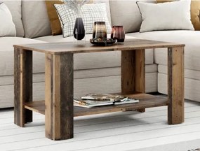 Konferenčný stolík Alexander, vintage optika dreva%