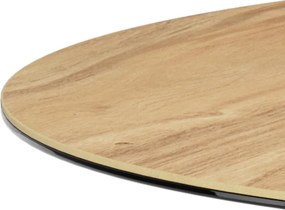 Okrúhly jedálenský stôl Heaven 119 cm dub divoký/čierny