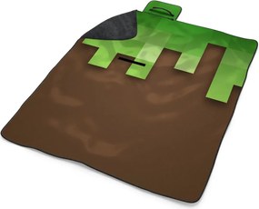 Sablio Plážová deka Green Blocks 2: 200x140 cm