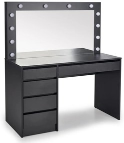 Toaletný stolík Hollywood XL, čierna