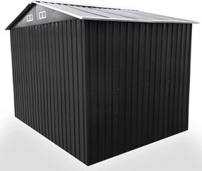 Záhradný domček BestBerg BBSH-608A / 5,3 m² / 205 x 257 x 202 cm / antracitová/biela